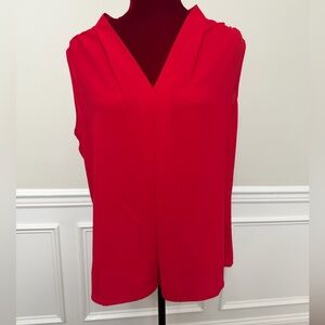 Nine West Bright Red Sleeveless V-Neck Camisole